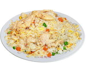 154. Restovaná rýže s kuřecím masem