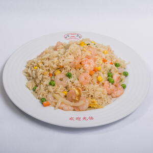 155. Restovaná rýže s krevetkami